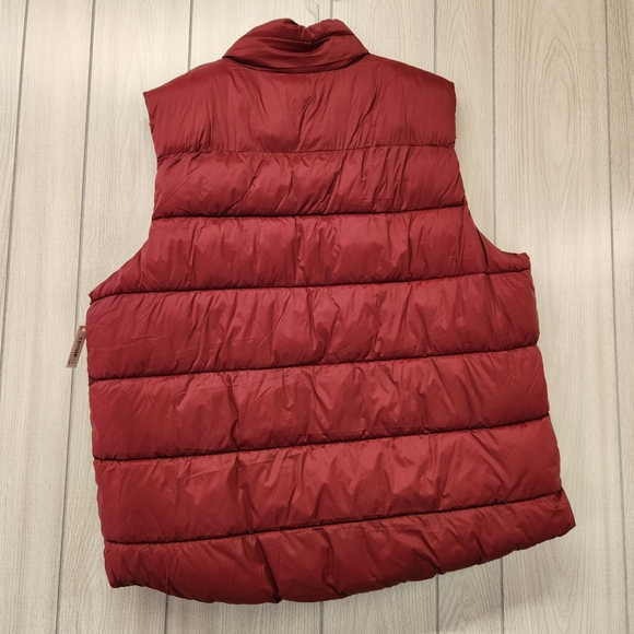 Mens xxl dark red sherpa lined vest - Picture 6 of 6